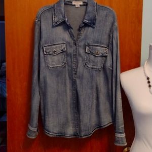 Denim long sleeve shirt